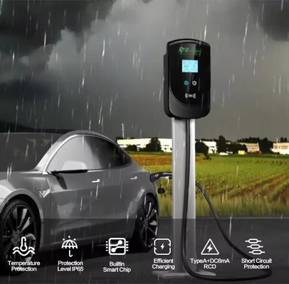 AC 출력 22KW 2 EV 충전소 전기 자동차용 방수 380v 입력 전압